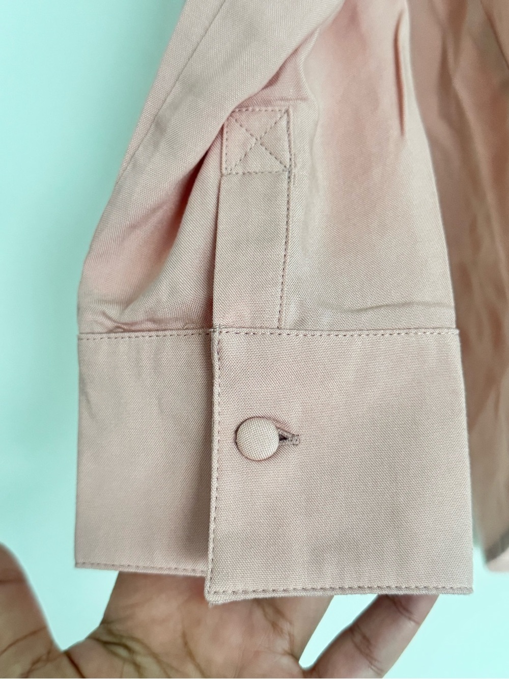 Zadig & Voltaire Blush Pink V-Neck Long Sleeve Blouse - Picture 8 of 8